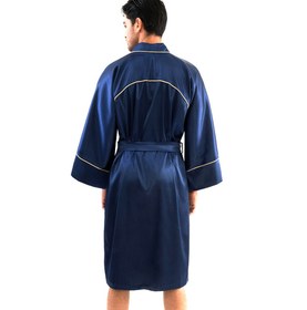 تصویر روبدوشامبر الگانت سرمه ای 