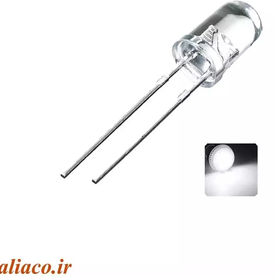 خرید و قیمت 5mm LED سفید هایبرات | ترب