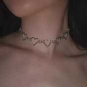 تصویر گردنبند چوکر قلبی 