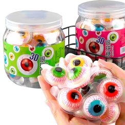 تصویر مارشمالو ژله ای طرح چشم 