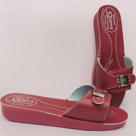 Red discount chips chappal