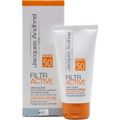 تصویر کرم ضد آفتاب بی رنگ SPF 50 ژاک آندرل پاریس مناسب پوست چرب 50 میلی لیتر 