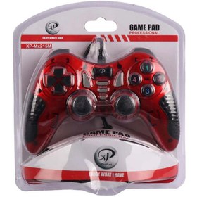 تصویر دسته بازی تکی حرفه ای XP-MX215M Gamepad Professional Double Shock Controller