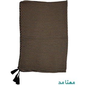 تصویر شال نخی منگوله دار طرح پیچازی خنک مناسب گرما کد 3-208 shawl code 208