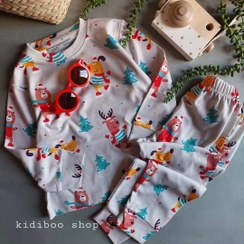 تصویر ست راحتی بلوز شلوار کریسمس - سایز L 