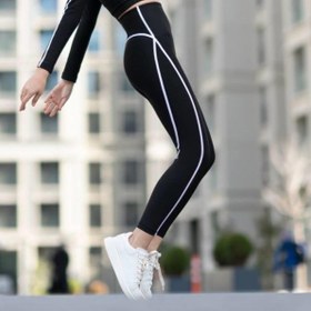 تصویر لگ ورزشی کمر پهن گنی لیسمینا مدل منتون مشکی، کد 352 