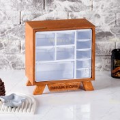 تصویر جا ادویه ۱۰ کشو چوبی 