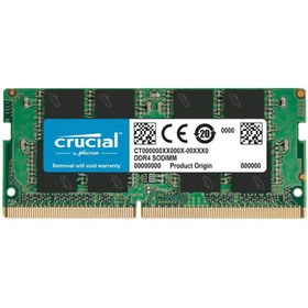 تصویر رم نوت بوک DDR4 کروشیال تک کاناله 3200 مگاهرتز ظرفیت 32 گیگابایت 