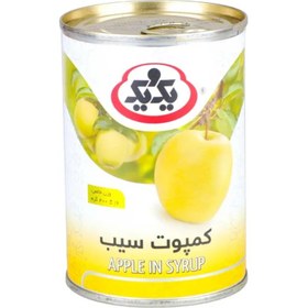 تصویر کمپوت سیب 400 گرمی یک ویک 