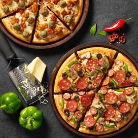 تصویر قالب پیتزا امریکایی 40 سانتیمتر چهار نفره 