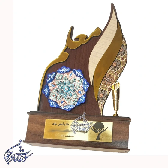 خرید و قیمت تندیس مناسبتی | طرح معلم مدل شمع با جا خودکاری | ترب