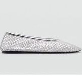 تصویر کفش های کلاسیک زنانه زنان نقره ای MANGO 