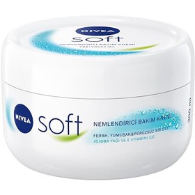 تصویر لوسیون و کرم زنانه برند Nivea Soft Nemlendirici Bakım Kremi 300 Ml