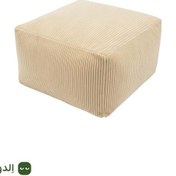 تصویر زیرپایی مربعی با رویه پلیسه ای 