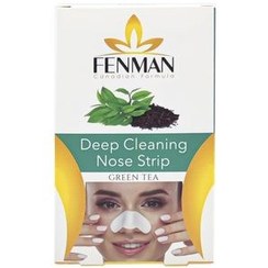 تصویر چسب‌ پاک کننده بینی مدل چای سبز فنمن 6 عدد Fenman Deep Cleaning green tea Nose Strip 6pcs