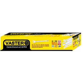 تصویر آچار یکسر رینگی کیفی 22 عددی واستر سری پلاس vaster-plus