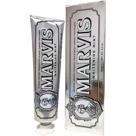 تصویر خميردندان سفيد کننده مخصوص سيگاری ها مارويس مدل Marvis Smokers Whitening Mint Toothpaste Marvis Smokers Whitening Mint Toothpaste 25ml