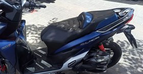 تصویر روکش زین و طراحی اسفنج کلیک - مشکی / aeroxو طرح ایروکس Ilya design motorcycle saddle cover