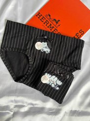 تصویر شورت نخی طرح دار - L / 