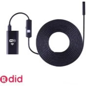 تصویر دوربین شلنگی wifi دو مگاپیکسل لنز 8mm کابل 3.5 متر ارتباط USB 