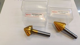 تصویر مته خزینه سایز 35 60و90 درجه رکسو HSSE چین 
