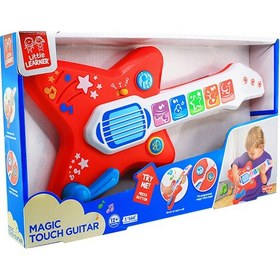 تصویر گیتار جادویی لمسی برای کودکان - اسباب بازی گیتار تعاملی برای نوزادان برند happy kids Little Learners Magic Touch Guitar - Interactive Baby Guitar Toy