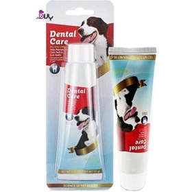 تصویر خمیر دندان سگ دنتال کر با طعم گوشت 95 میلی گرم Dental Care Toothpaste Beef flavor for Dog 95ml