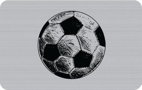 تصویر کارت بانکی فلزی طرح توپ فوتبال - Soccer Ball 
