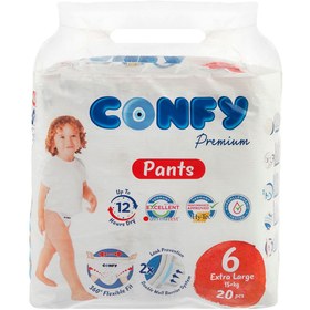 تصویر پوشک شورتی کانفی (Confy) سایز 6 بسته 20 عددی 