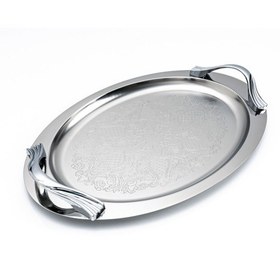 تصویر سینی استیل بیضی 