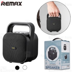 تصویر اسپیکر بلوتوث ریمکس Remax RB-M49 Outdoor Portable Bluetooth Speaker TWS توان 15 وات رم و فلش خور 