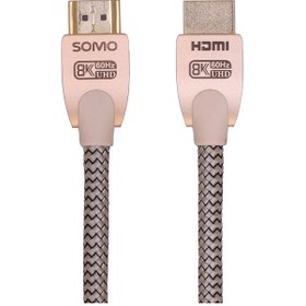 تصویر کابل HDMI سومو 1.2 متری با کیفیت 8K مدل Somo Sh8201 Somo HDMI 8K Cable SH8201