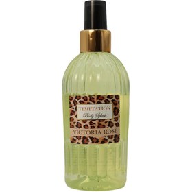 تصویر بادی اسپلش زنانه مدل تیمپتیشن 250میل ویکتوریا رز Victoria Rose Body Splash Temptation 250ml