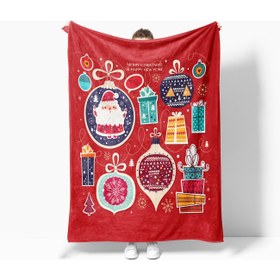 تصویر پتو تلویزیونی با طرح سال نو و کریسمس از برند Erays Home برند eray home Erays Home New Year & Christmas Patterned Polar TV Blanket