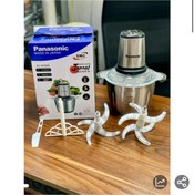 تصویر خردکن پاناسونیک مدل KI-M368 ظرفیت ۴ لیتر با ۴+۶ تیغه استیل و همزن 