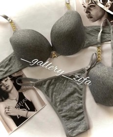 تصویر ست شورت و سوتین اسفنجی 