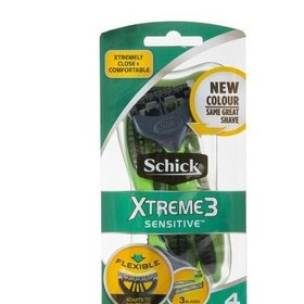 تصویر ژیلت سه تیغ مردانه شیک 4 تایی مدل Schick – Xtreme3 