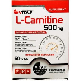 تصویر قرص ال کارنیتین 500 میلی گرم ویتاپی بلیستر 60 عددی Vitap L Carnitine 500mg60 Tablets