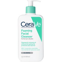 تصویر شوینده فومی صورت - برند سراوی، حجم ۴۷۳ میلی لیتر Saravi Foaming Facial Cleanser - 236ml
