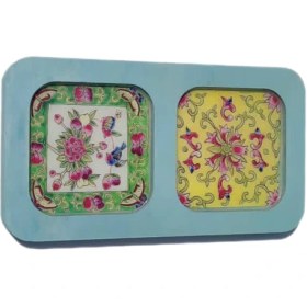 تصویر زیر ماگی طرح سنتی زیر لیوانی رزینی