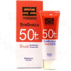 تصویر کرم ژل ضد آفتاب SPF50 مدیوم ساین اسکین 