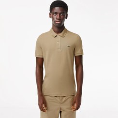 تصویر پولوشرت یقه دار لاگوست رنگ کرم Cream polo shirt with collar