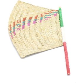 تصویر بادبزن حصیری 