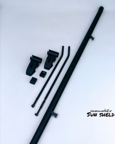 تصویر پرده شیشه خودرو عقب ۲ میل وارداتی 