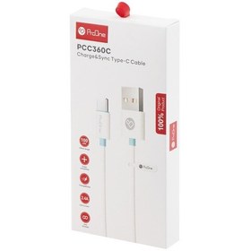 تصویر کابل تبدیل USB به USB-C پرووان مدل PCC360C طول 1 متر 