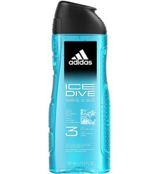 تصویر ژل دوش شفاف آیس دایو ۴۰۰ میلی‌لیتر برند Adidas Ice Dive Shower Gel Clear 400ml