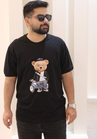 تصویر تیشرت آستین کوتاه مردانه/زنانه پنبه طرح تدی tshirt