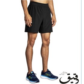 تصویر شلوارک ورزشی بروکس مردانه BROOKS MEN'S SHERPA 7 مشکی BROOKS MENS SHERPA 7 SHORT