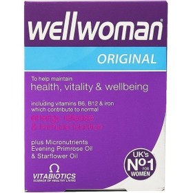 تصویر قرص ول وومن اورجینال ویتابیوتیکس 30 عددی Well Woman Original Vitabiotics 30tabs