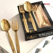 تصویر سرویس قاشق و چنگال 12 پارچه برند یونیک Unique brand 12-piece cutlery set